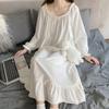 Nightgowns Women Dress Long Nightdress Long Sleeve Home Wear Clothes Ladie's Sleepwear Nightshirt