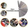 32 лезвия сплава дальномер щуп клапан обучающий щуп зазор 0.04-0.88 мм медный лист измерительный инструмент