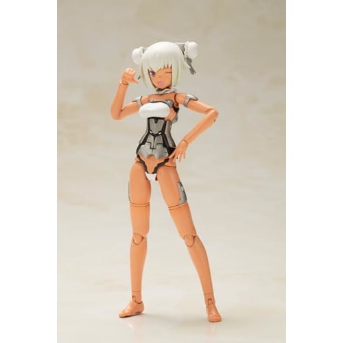 Kotobukiya Frame Arms Girl Leticia Silver Ver., Approximately 150mm Tall, Non-scale Plastic Model