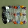 Summer Thin Crystal Long Tube Women's Socks - Breathable and Stylish Spot Designs.