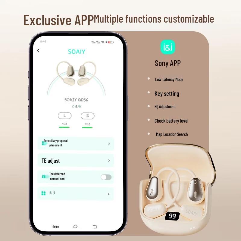 SOAIY GD36 Bluetooth-наушники для спорта с открытым ухом