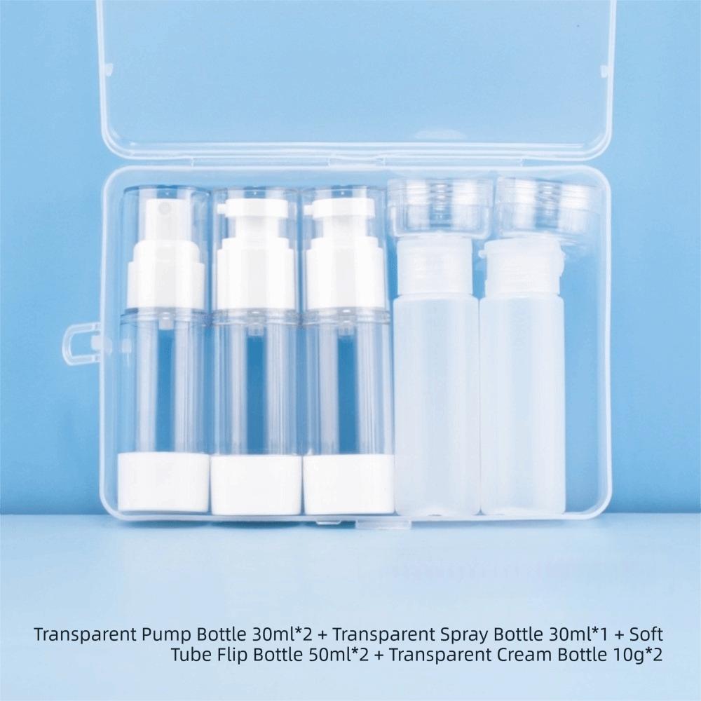 Clear Airless Pump Bottle Empty Container Refillable Containers Lotion Spray Bottle For Toiletries