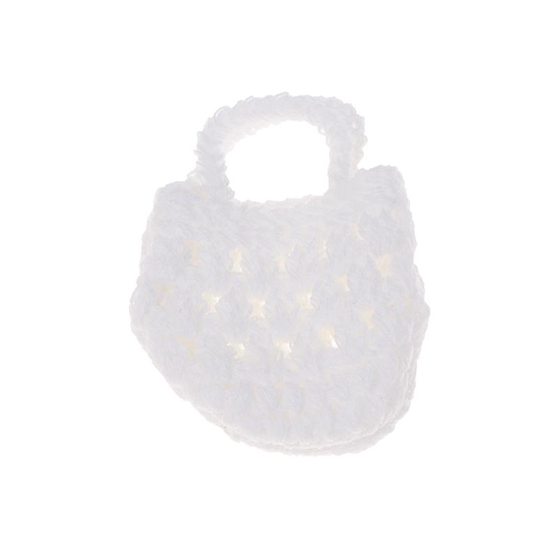 Милая мини-кукла с полой маленькой сумкой, аксессуары для вязания крючком из шерсти, кукла из хлопка, украшение BJD