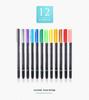 12-Color Double-Ended Fabric Paint Pens for Hand-Painting T-Shirts, Shoes, Canvas Bags, and Textiles
