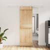 VidaXL Sliding Door and Hardware Kit 70x210 Cm Solid Pine, Interior Door, Interior Barn Door 3203026