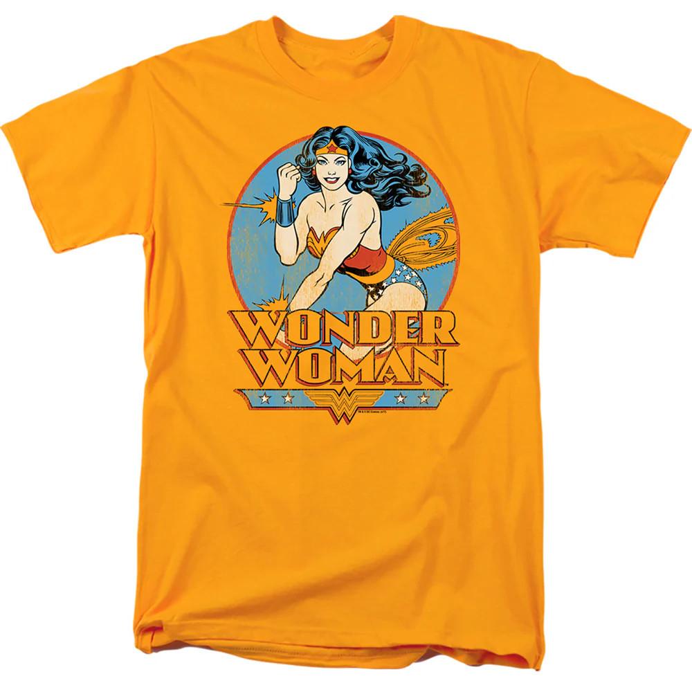 Dc Wonder Woman Mens T Shirt Gold Officially Licensed