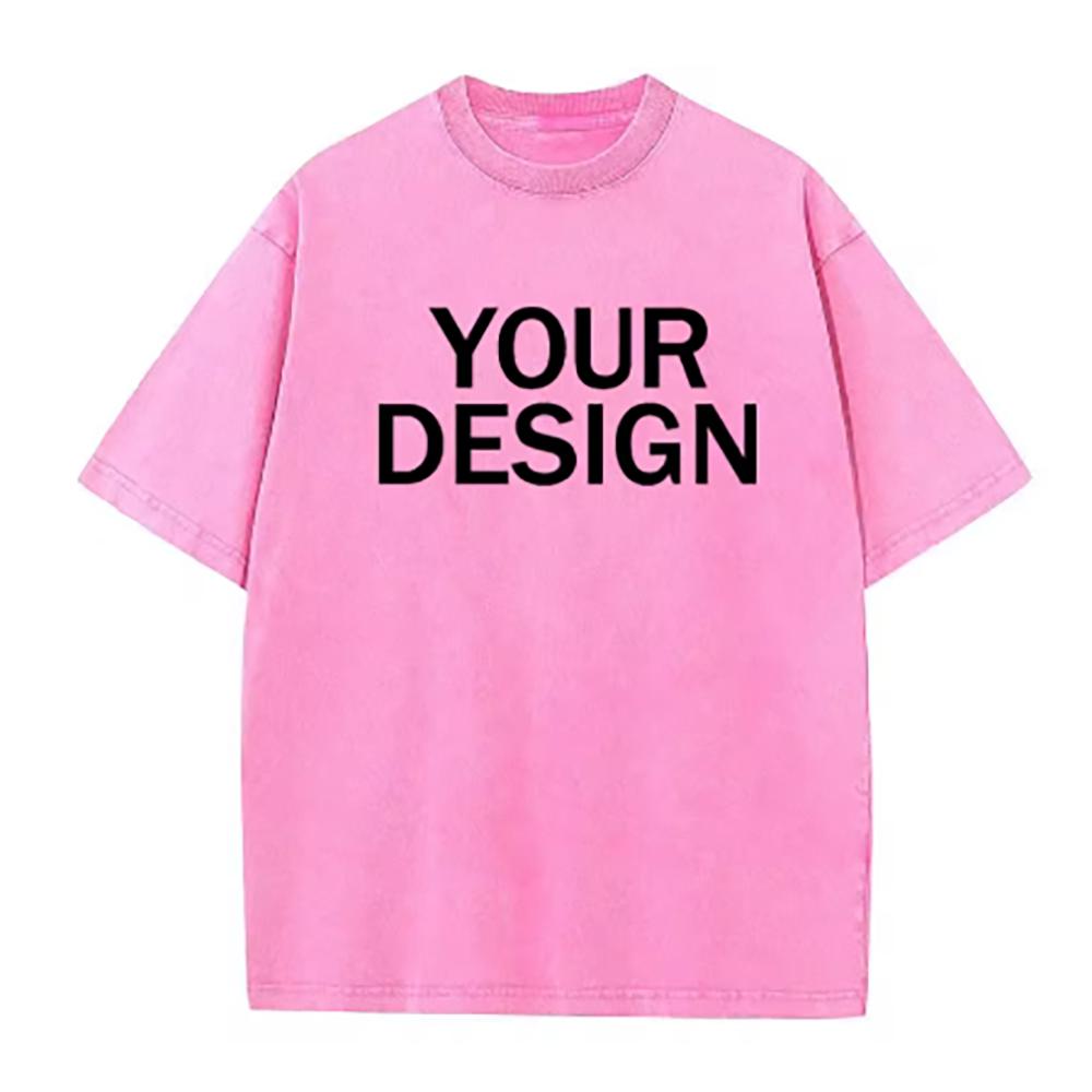 Футболка DIY 0101 из хлопка с винтажным принтом на заказ, оверсайз, с коротким рукавом, футболка в стиле рэпера, уличная одежда, мужская футболка