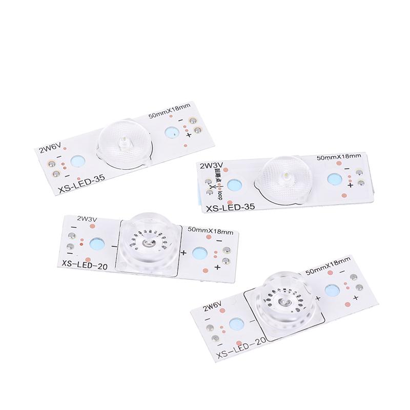 10 шт. 3 В 6 В 2 Вт лампы с оптическим фильтром Len для телевизора 24-108 дюймов универсальная светодиодная подсветка полосы телевизора ремонт простое обслуживание