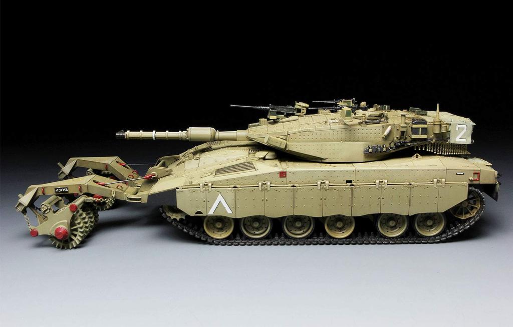 Mon Model Israeli Main Battle Tank Merkava with Mine Plastic Model Kit MTS005 1/35 Mk.3Baz Roller,