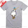Mens Funny T-Shirt Rude Seagull Design Regular Fit Cotton Tee Women Men Print Cartoon Graphic Cotton T Shirts Breathable Workout