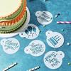 20 Pcs Cake Flower Spray Molds Different Patterns Reusable Food Grade Cookie Stencils Coffee Decoration Stencils Templates Tools Baking Painting