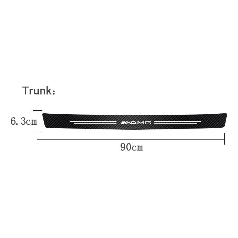CRG1 1/4/5Pcs Car Door Sill Protector Strip Anti-Scratch Sticker Hubcap For Mercedes Benz AMG GLC GLE CLA GLB GLK W204 W205 W206 W211