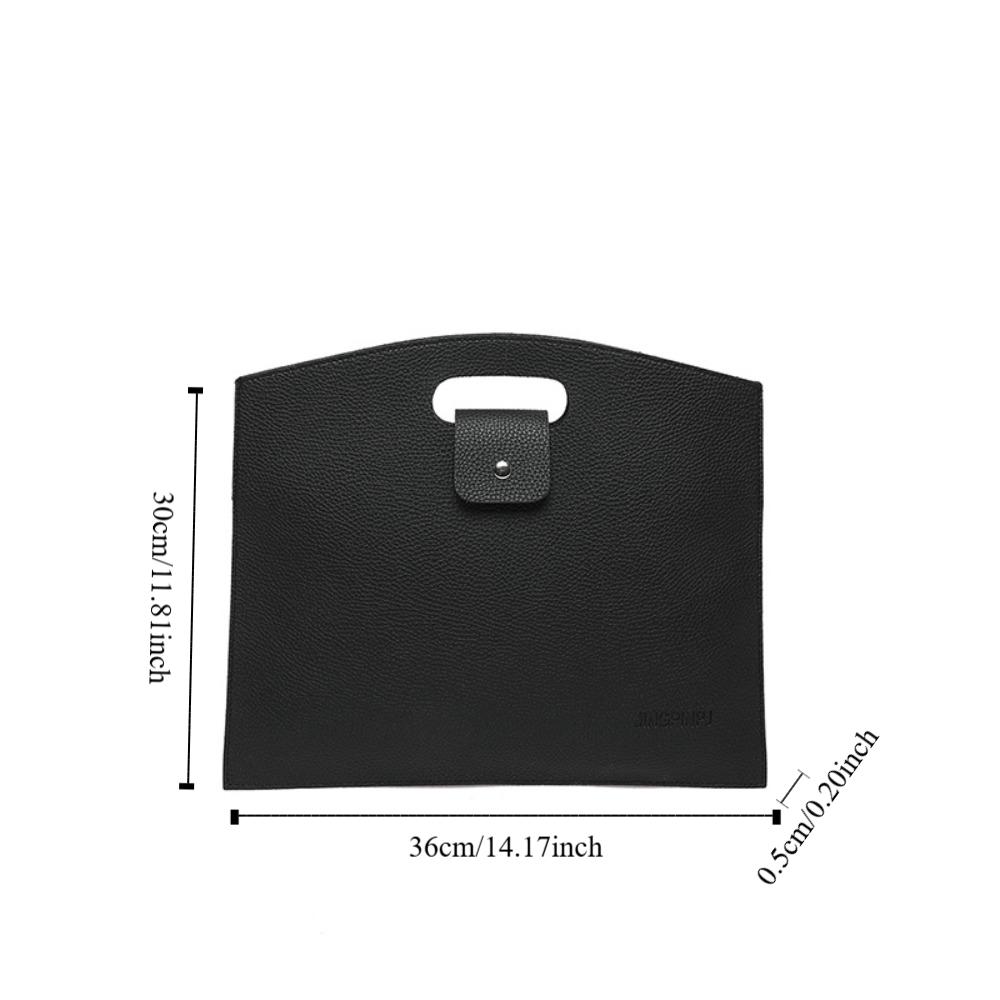 Большая вместительная офисная сумка для документов, сумка для файлов из ПУ, повседневная компьютерная сумка для офисного работника