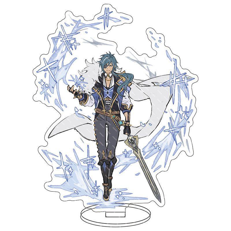 Изысканная акриловая подставка для фигурки Genshin Impact Барбатос Кэ Цин Барбара для демонстрации и декора