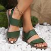 Women's Summer Flat Sandals 2024 New Beach Open Toe Shoes Designer Brand Casual Slide Solid Color Stylish Comfort Zapatos