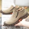 Men's Work Shoes Anti Impact, Anti Puncture, Steel Wrapped Head, Electric Welder Step On Safety Shoes Insulation
