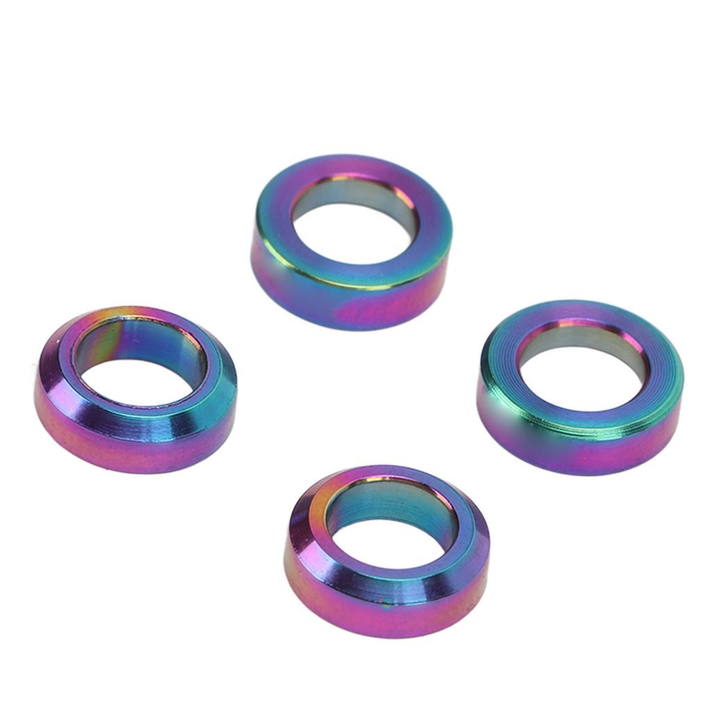 4 шт. Проставка для тормозного суппорта велосипеда из титанового сплава, вогнуто-выпуклая шайба для тормозного суппорта горного велосипеда