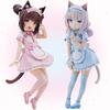 18 см NEKOPARA Аниме Фигурка Кавайная Девочка Шокола Аниме Фигурка Милая Горничная Ваниль Фигурка ПВХ Коллекционная Модель Кукла Игрушки Подарки