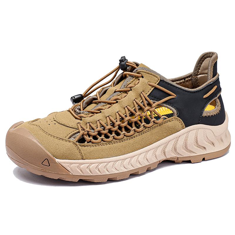 2025 Summer Trendy Men's Beach Shoes Commuting Sandals Versatile Outdoor Camping Men's Hiking Shoes Breathable Durable Sole