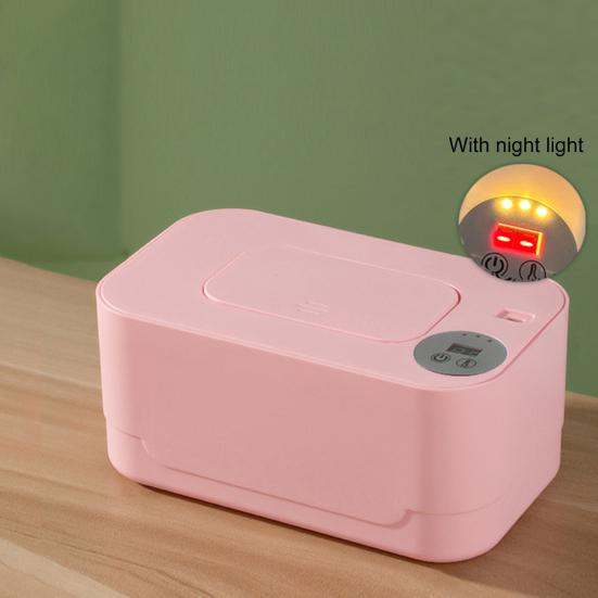 Baby Wipe Warmer Portable Temperature Adjustable USB Powered Large Capacity Wet Tissue Dispenser Heater