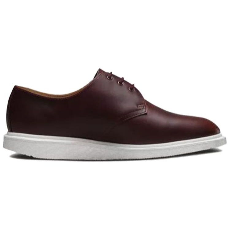 Dr. Martens Кожаные туфли на шнуровке с круглым носком, повседневные, мужские, красно-коричневые 21098211