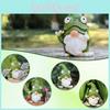 Frog Gnome Resin Figurine Office Desk Ornament Creative Home Decoration Event