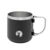 CAPTAIN STAG Outdoor Cup Mug Tumbler CS Vacuum Folding Handle Mug 300ml Stainless Steel Black UE-3596