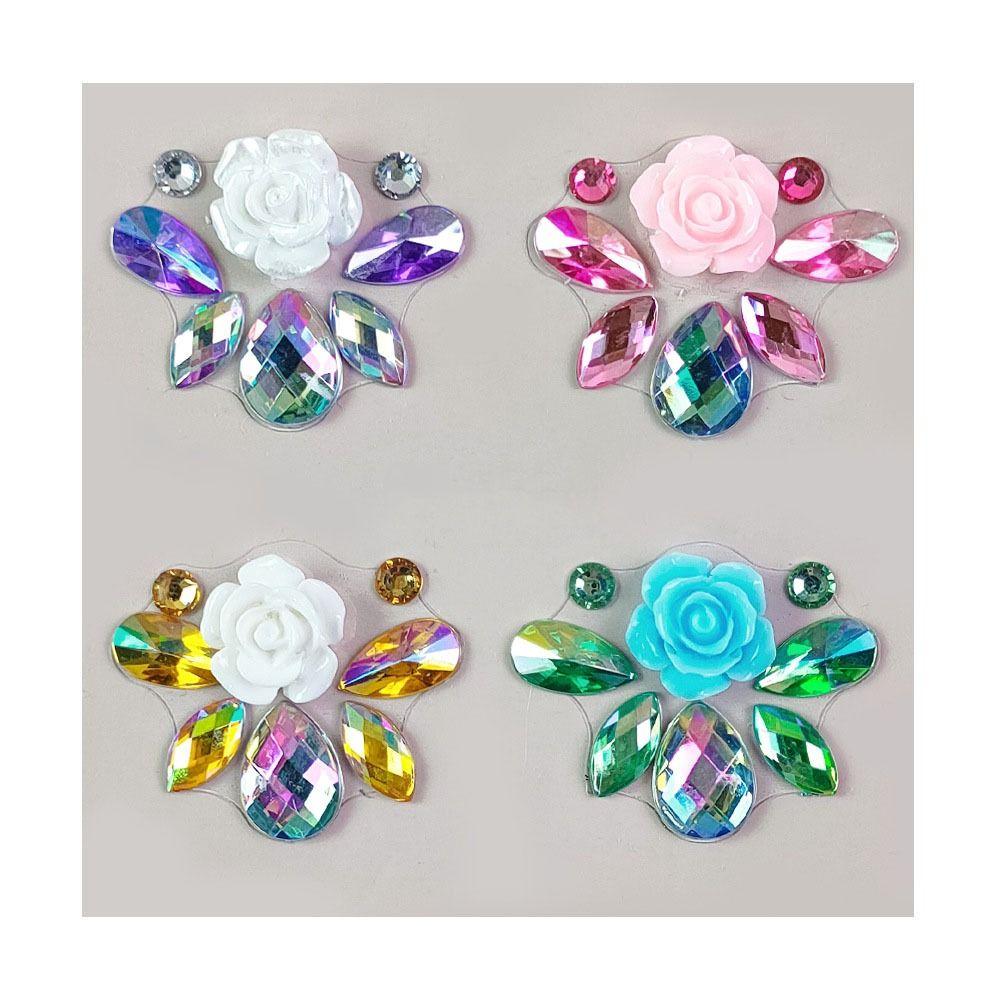 Mask Makeup Sticker Adhesive Rhinestone Tattoo DIY Crystal Gems Tattoo Party