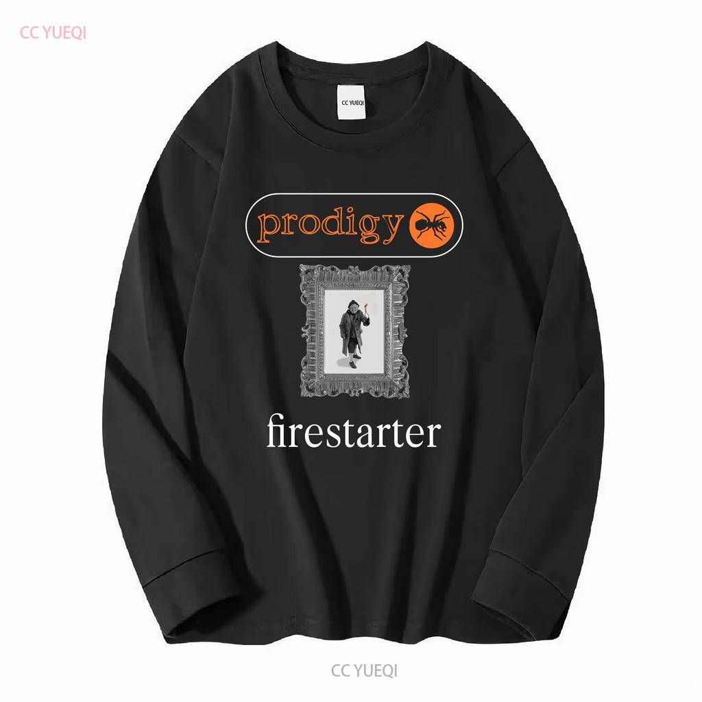 Футболка The Prodigy Band FireStarter Все размеры S 5XL LL1856 с длинным или коротким рукавом винтажная Стирка уличная одежда Дышащая Стильная