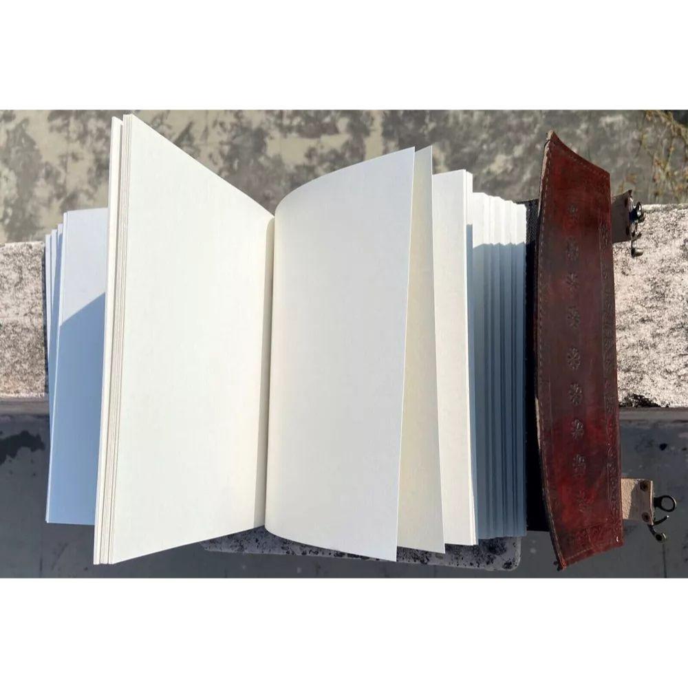 Дневник в подарок, 10х7 дюймов, очень большой, коричневый кожаный журнал с семью камнями, 620 страниц