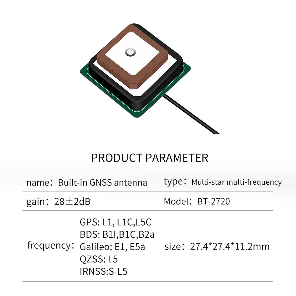 Beitian GNSS antenna GPS Beidou small size built-in dual-frequency L1+L5 ceramic high-gain navigation BT-3220