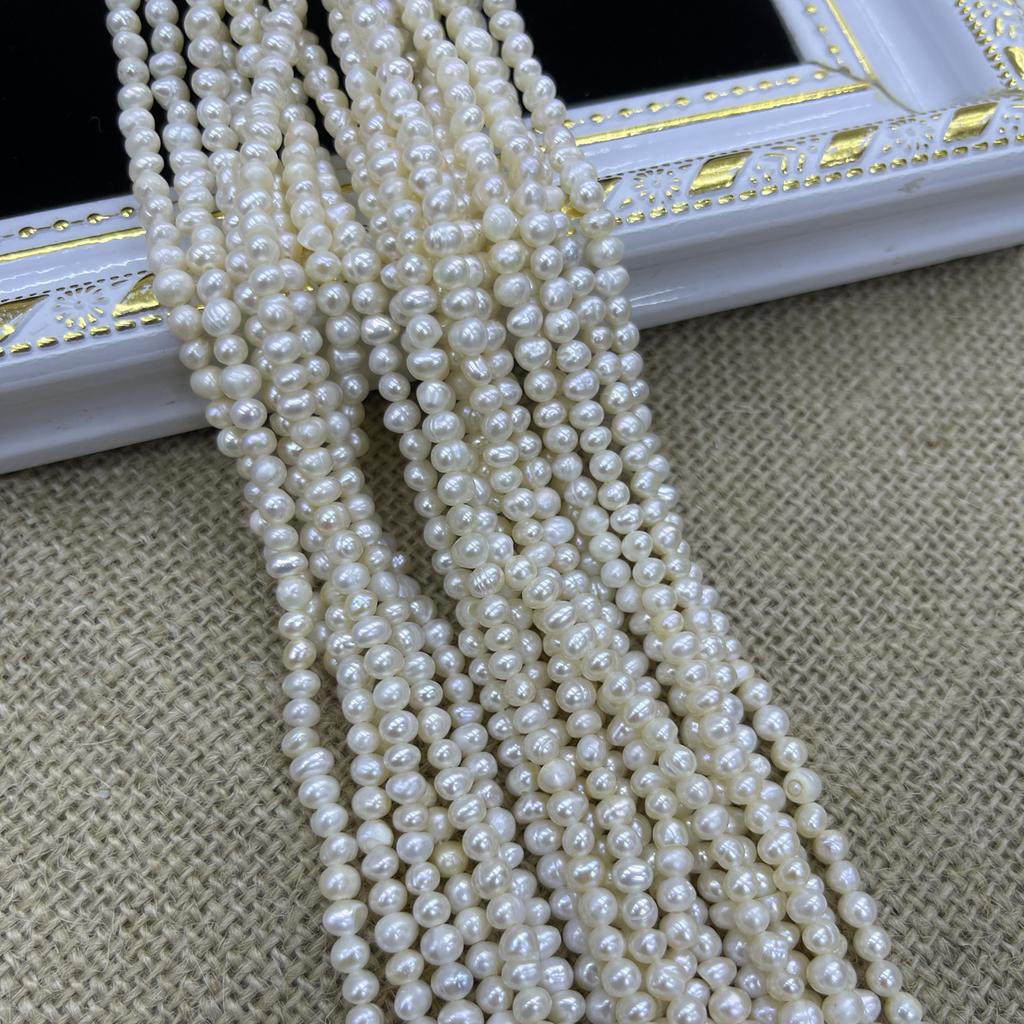 1String, Artificial Pearl Beads for DIY Necklace, Bracelet, Anklet, Accessories, Jewelry Making, Bridal Bridesmaid Crafts, Wedding Gift for Women 36cm