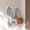 Umbra Flip Shine Wall Storage Hooks, White, 5-Hook Hooks,