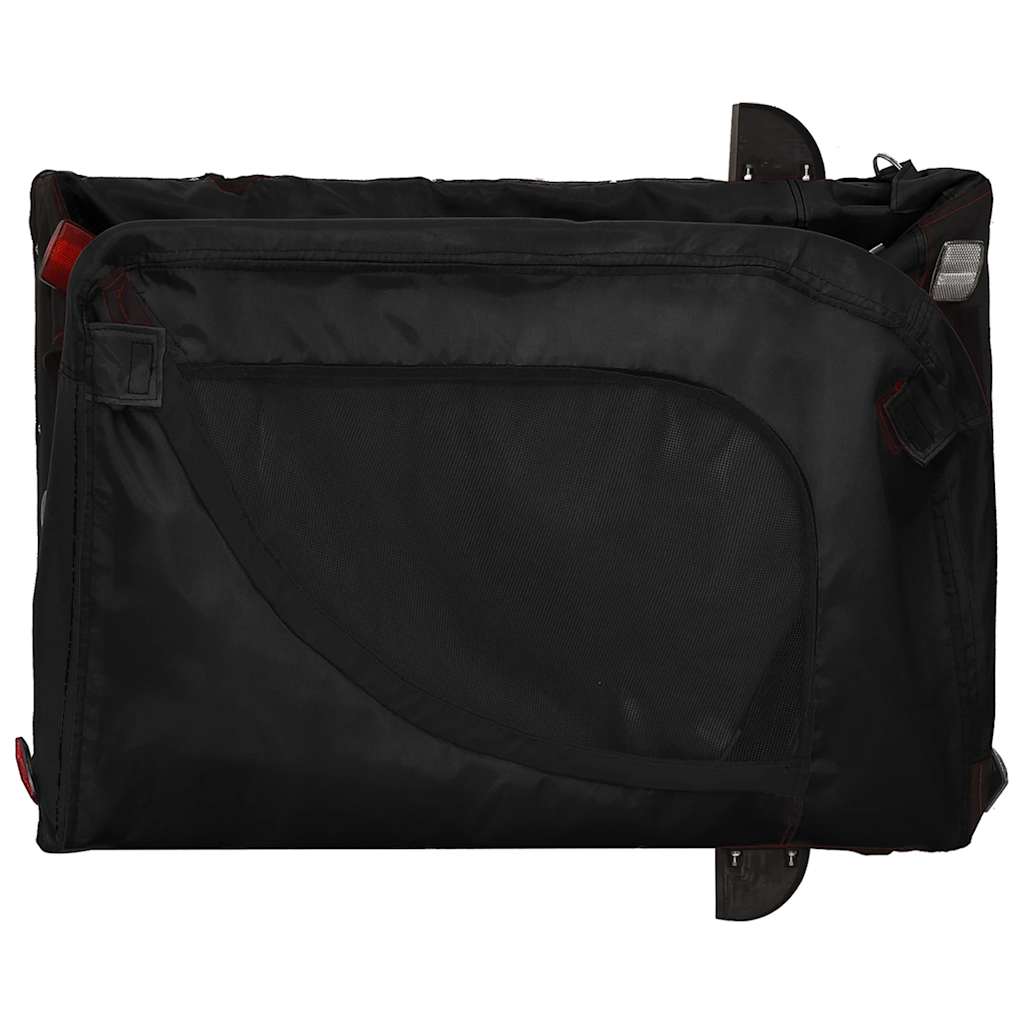 Bicycle Trailer for Dogs Black Oxford Fabric and Iron