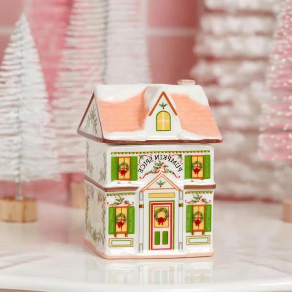 Праздничная деревня Пряничный домик Набор Мини-рождественские пряничные домики Банки Праздничный декор Кухонная столешница Рождество
