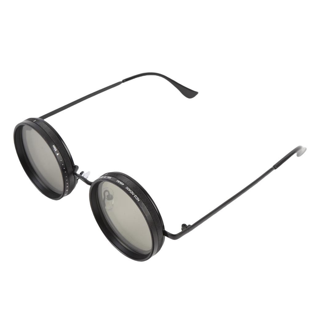 Регулируемые солнцезащитные очки с переменным затемнением, круглые линзы 49 мм, солнцезащитные поляризационные очки с ND-фильтром для мужчин, для рыбалки