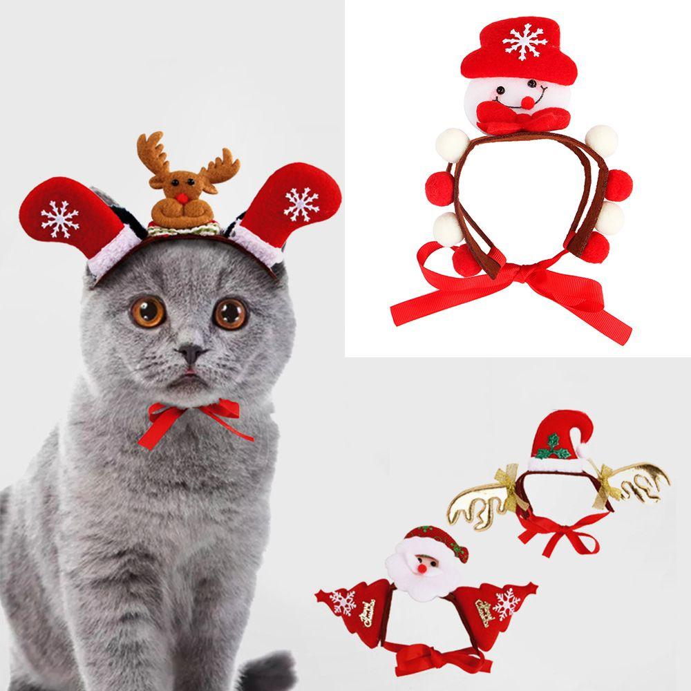 Old Man Variety of Dog Cat Dress Up Funny Headgear Pet Christmas Headgear Dog Cat Headgear