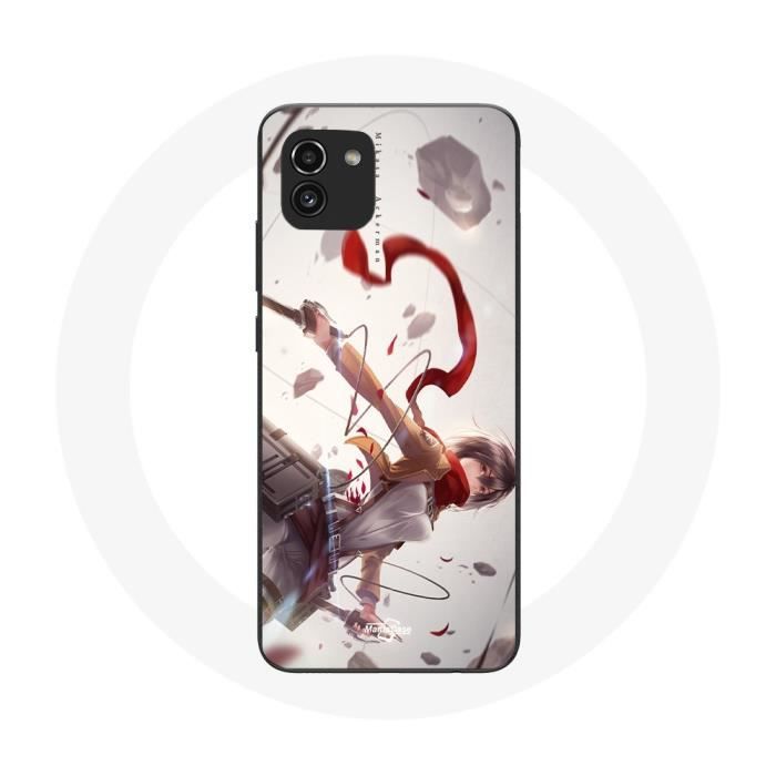 Case for Samsung Galaxy A03 Mikasa Ackerman Attack On Titan Manga