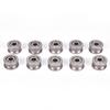 10Pcs U624Zz U Groove Ball Bearing Guide Pulley For Rail Track Linear 4*13*7Mm