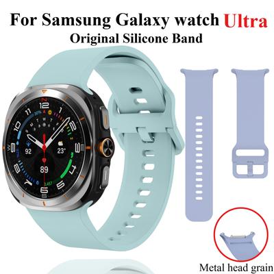 Оригинальный силиконовый ремешок для Samsung Galaxy Watch Ultra Strap 47 мм, аксессуары, спортивный браслет Correa Galaxy Watch 7 Ultra 47 мм