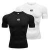 Compression Shirt Men Summer Sportswear Running T-shirt Elastic Quick Dry Sport Tops Tee Athletic Gym Workout T Shirts Men