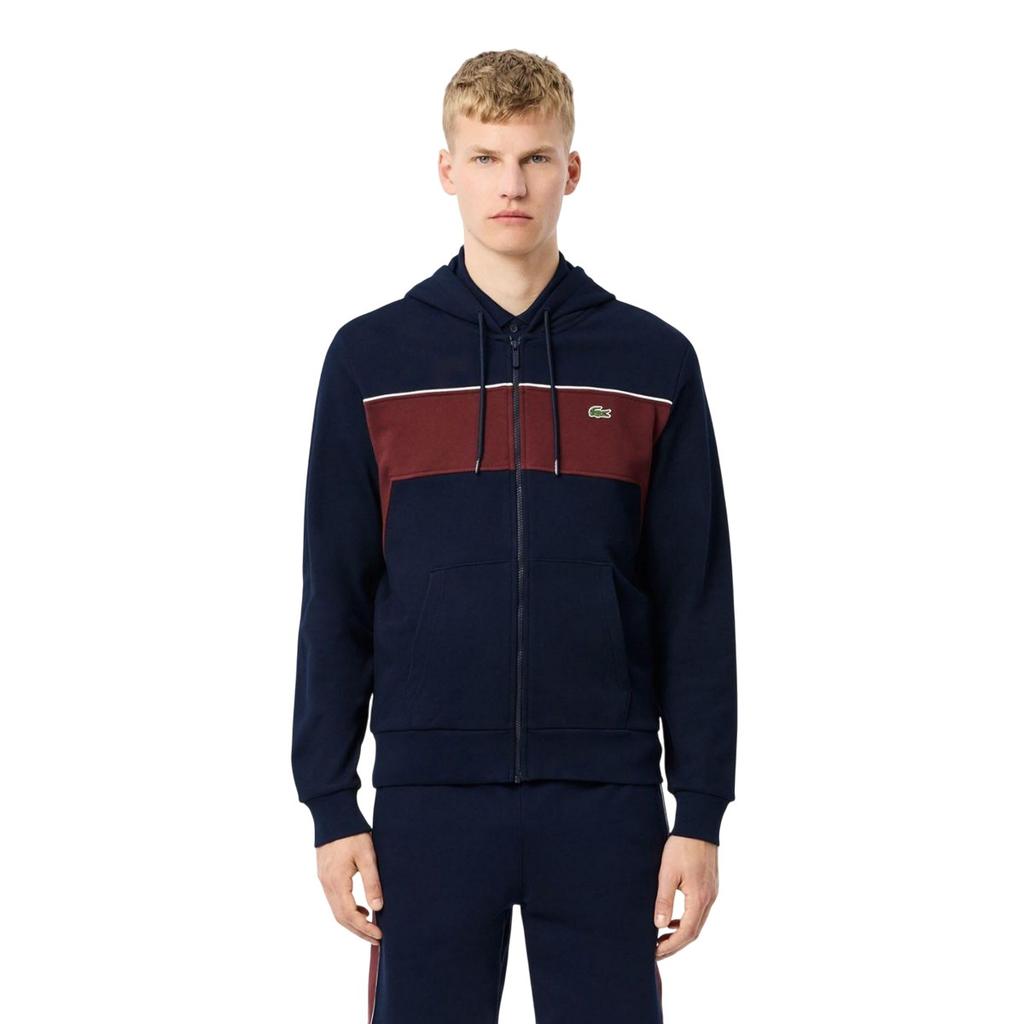Lacoste Mens Colour Block Full Zip Hoodie