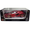 Ббураго 1:Металлическая модель Lamborghini Sian FKP 37 в масштабе 1:18 для коллекционеров, Красная