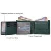 Oliver Green Leather Wallet for Men, 6 Card Slot