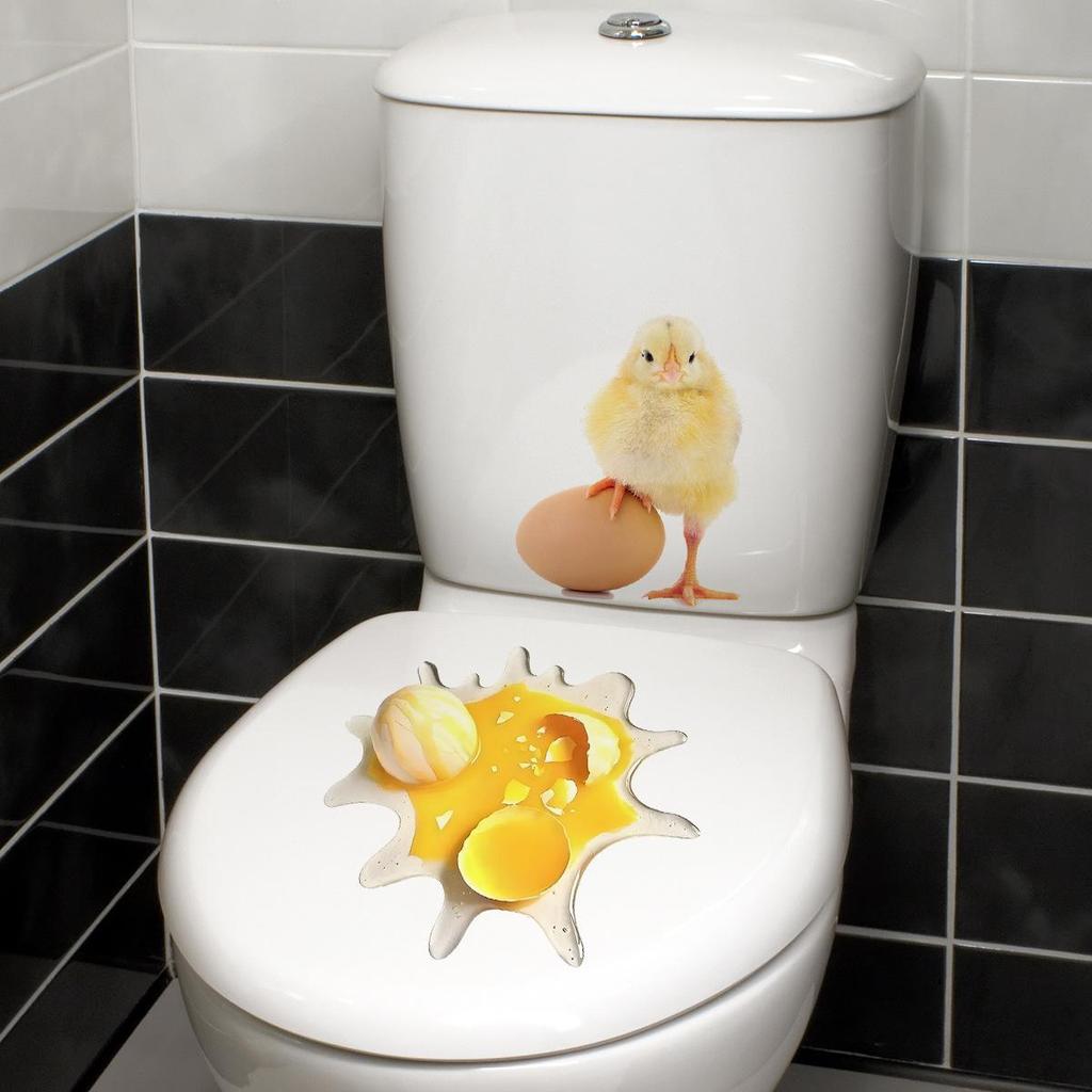 Креативная реалистичная 3D наклейка на унитаз с милым котом Vision, забавная наклейка с изображением животных для ванной комнаты, декор крышки унитаза, самоклеящаяся ПВХ, водонепроницаемая картина