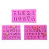 3-Piece Digital Alphabet Silicone Fondant Cake Mold Chocolate Mold Clay Mold Cake Baking Tool