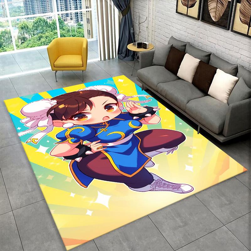 Ретро Игры Street Fighter Мультяшный Ковер Коврик для Спальни Гостиной Дивана Игровой Комнаты Придверный Коврик Домашний Декор, Детский Коврик Нескользящий