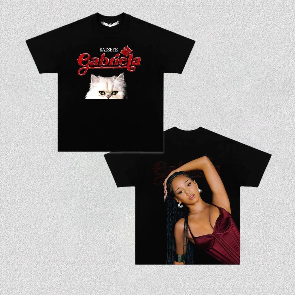 Kpop Korea Trendy Short Sleeve Katseye World T-shirt Men Women Oversized Y2k T-shirt High Quality Harajuku Street Wear Clothing