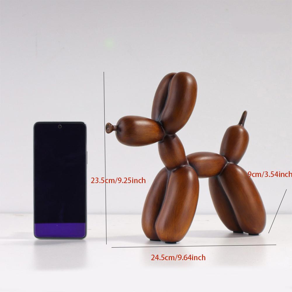 Скандинавская смола Собака-шарик Абстрактное украшение Креативная скульптура Статуэтка для кабинета Аксессуары для домашнего офиса Праздничное украшение