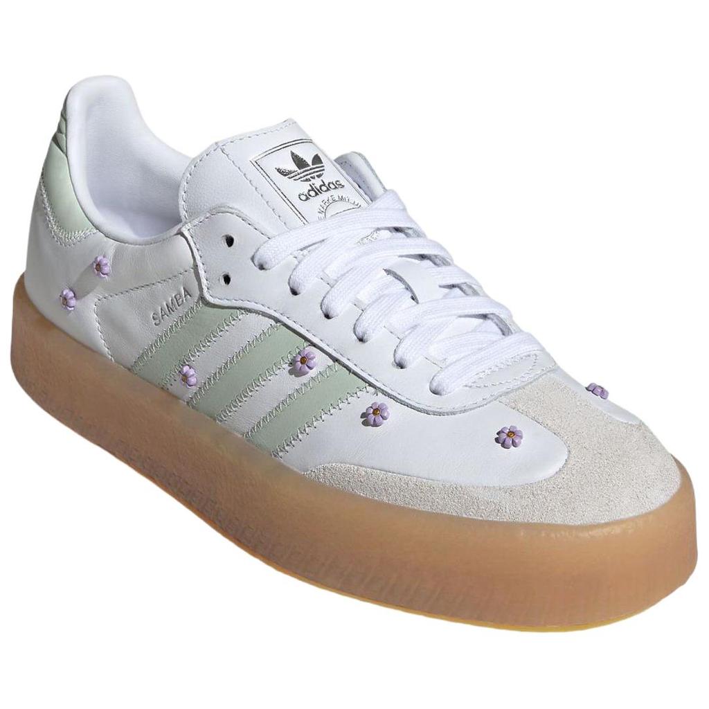 Sambae Wmns Adidas Originals 'Cloud White Linen Green Gum' Женские JS3954